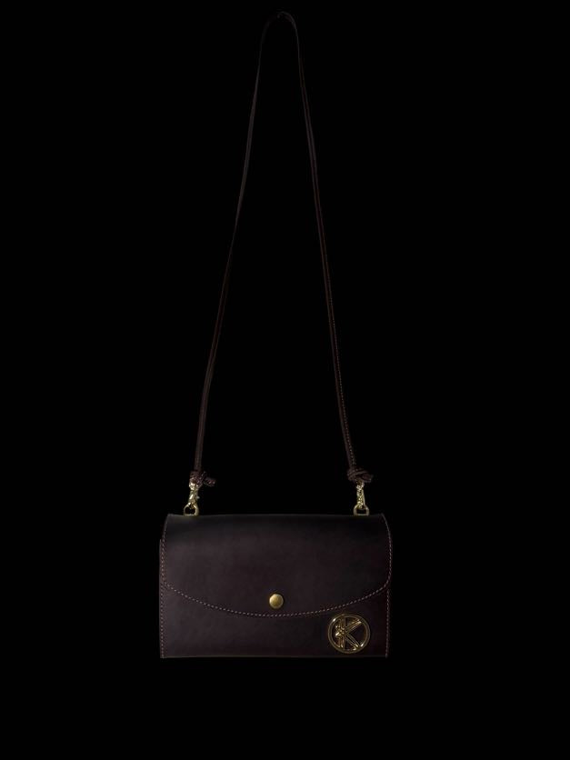 Stella Nova Cross Body Purse in Chocolate Brown