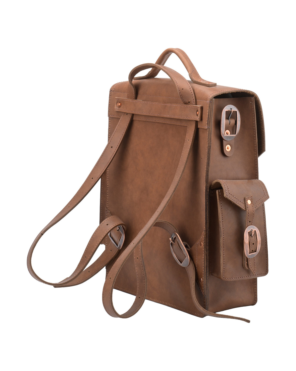 Black Forest Backpack in Beige, back view