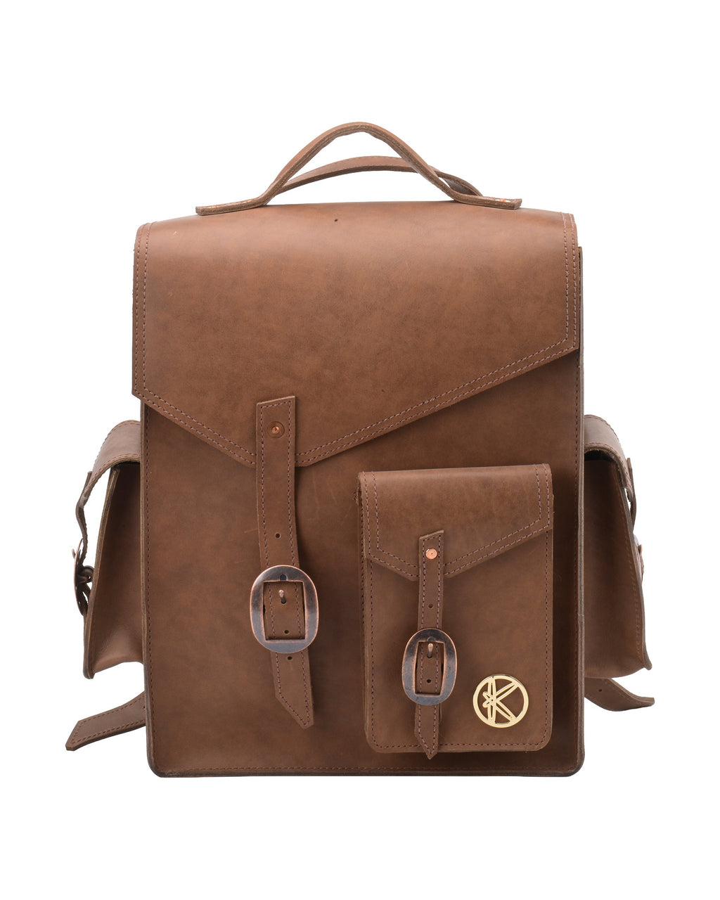 Black Forest Backpack in Beige, front view