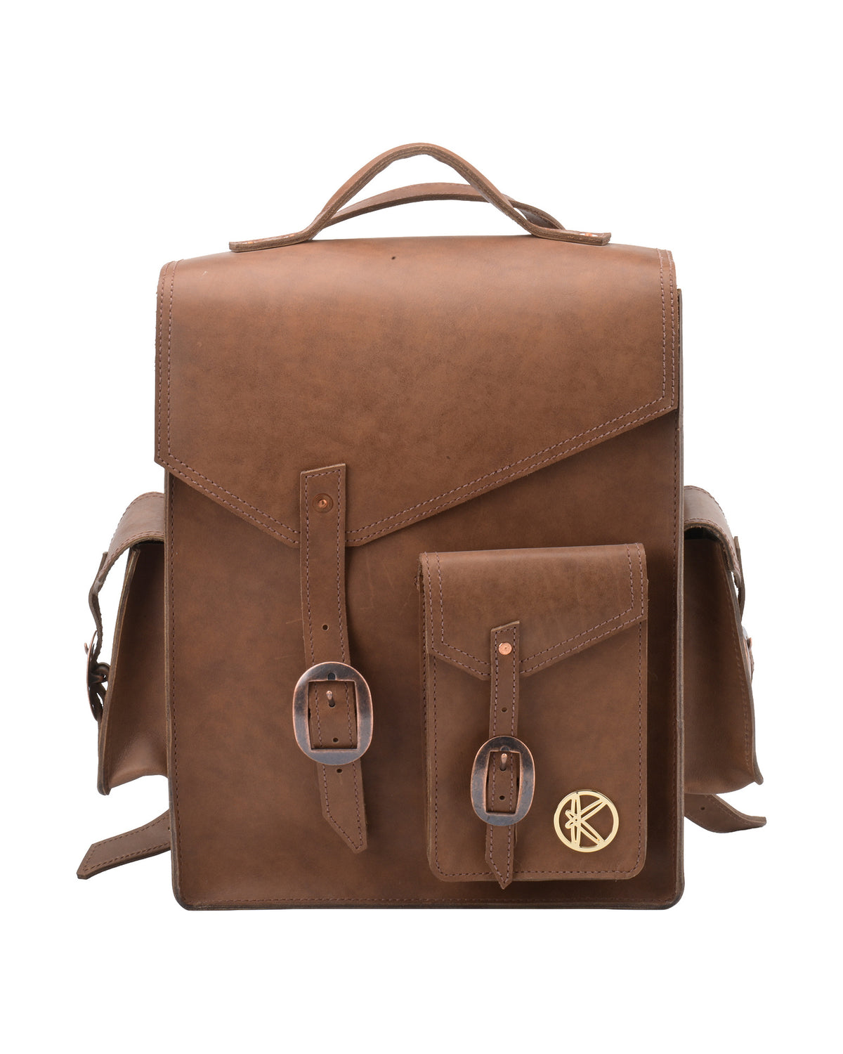 Black Forest Backpack in Beige, front view