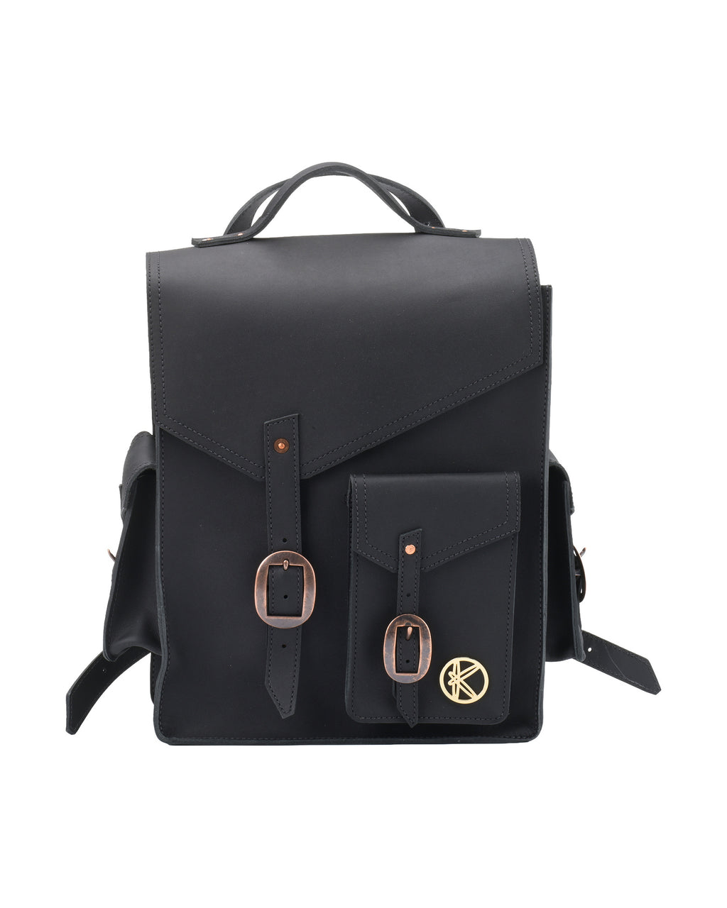 Black Forest Backpack in Black, front view