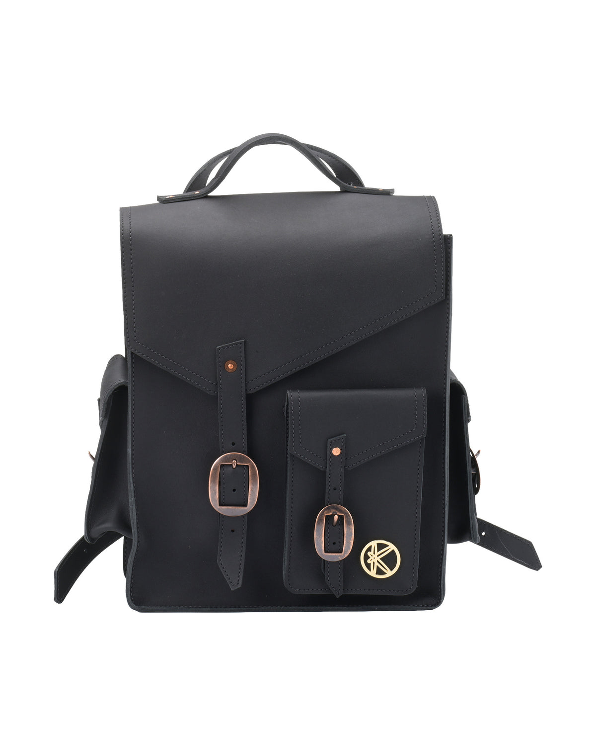 Black Forest Backpack in Black, front view