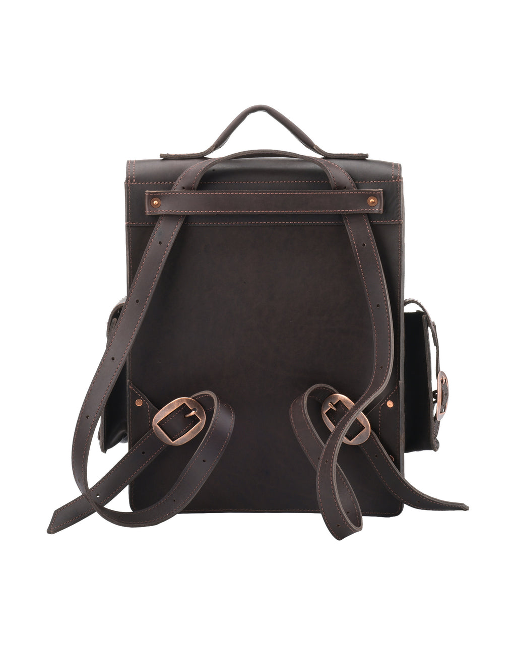 Black Forest Backpack in Chocolate Brown, back view