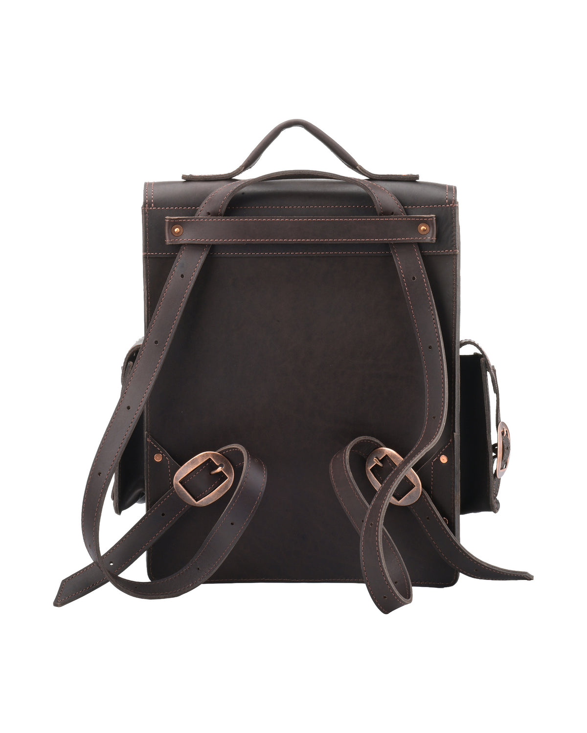 Black Forest Backpack in Chocolate Brown, back view