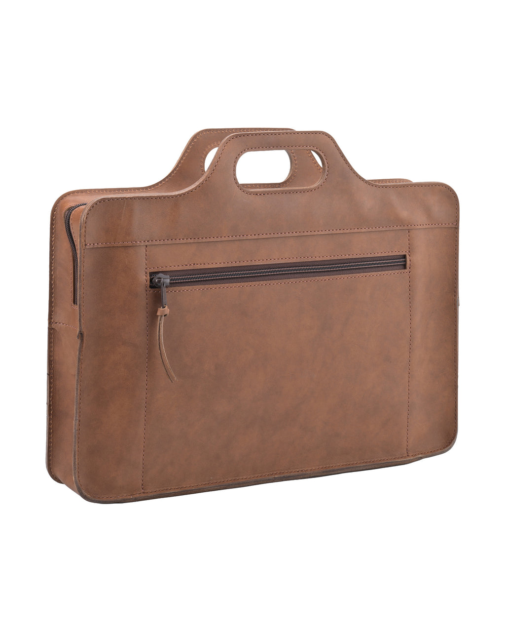 Bornheim Briefcase in Beige, back view