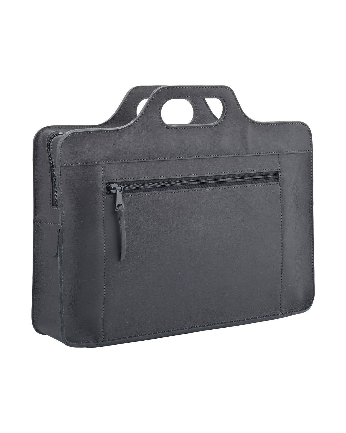 Bornheim Briefcase in Black, back view