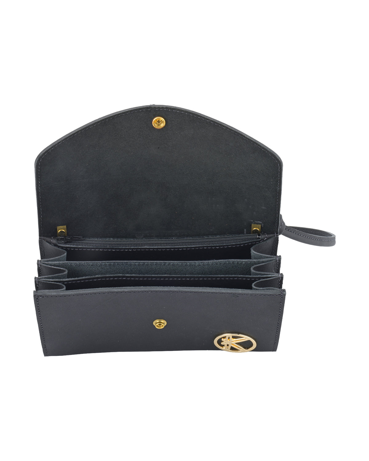 Stella Nova Cross Body Purse in Black, inside view