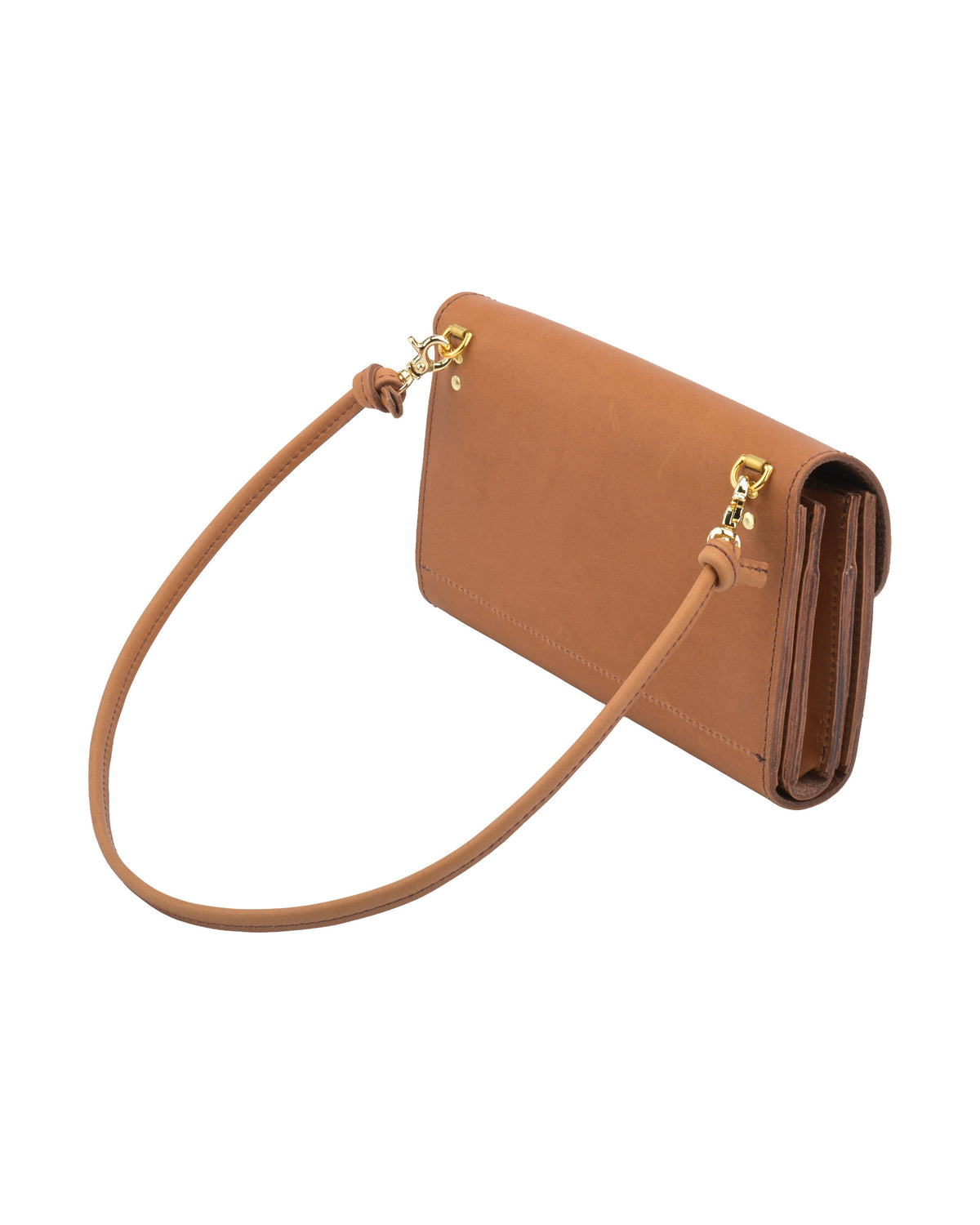 Stella Nova Cross Body Purse in Tan, back view