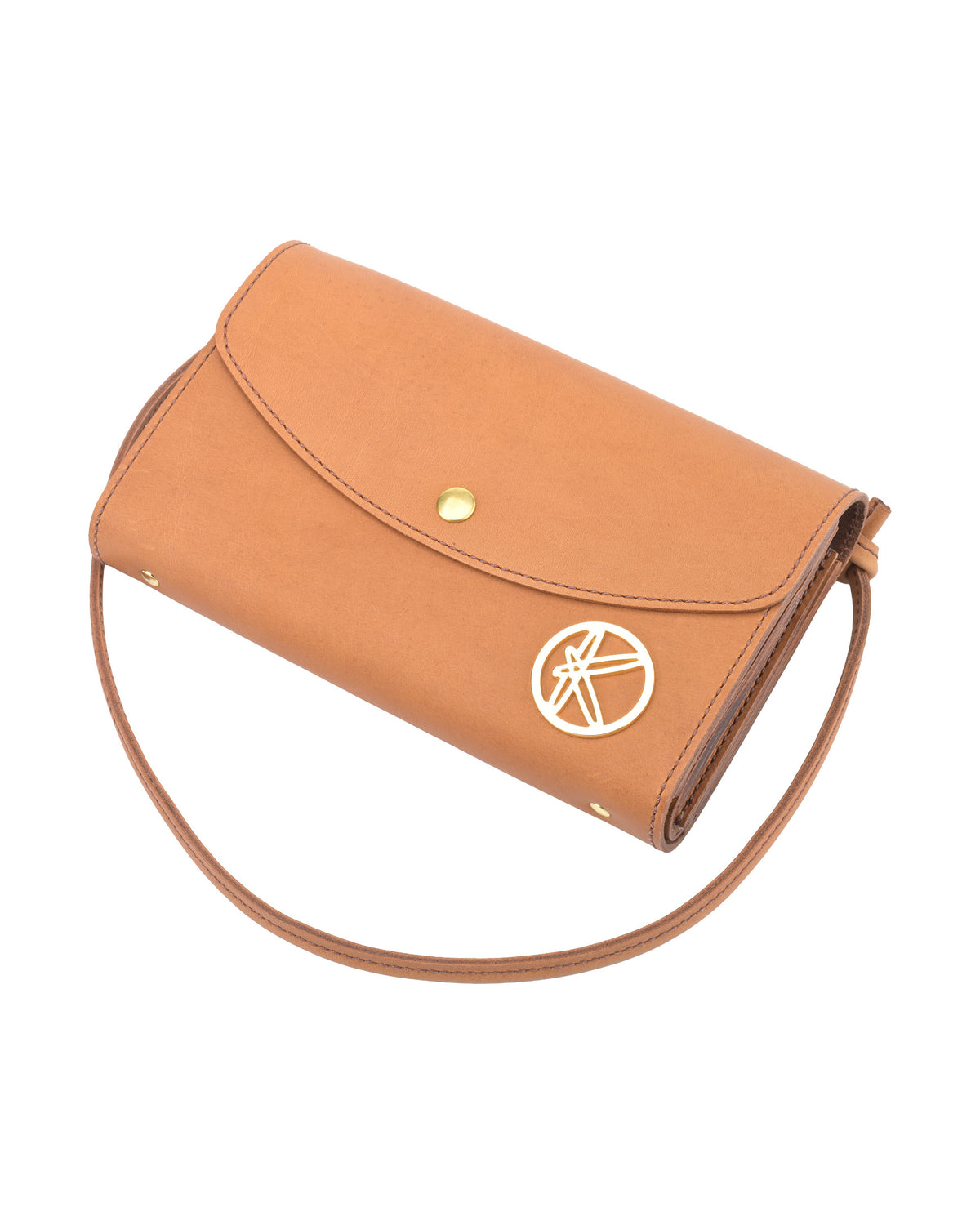Stella Nova Cross Body Purse in Tan, front view